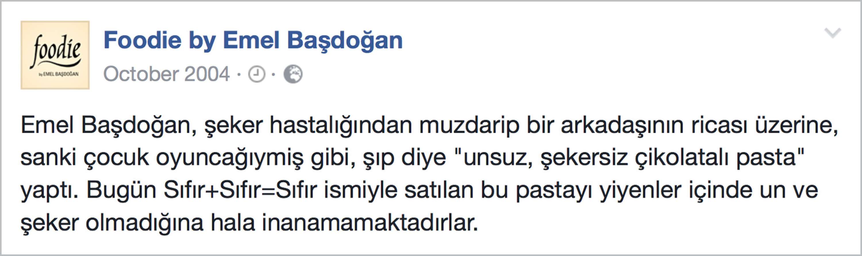 HAYAT KISA, ÖNCE TATLINI YE!